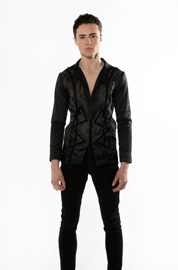 The Black Organza Blazer