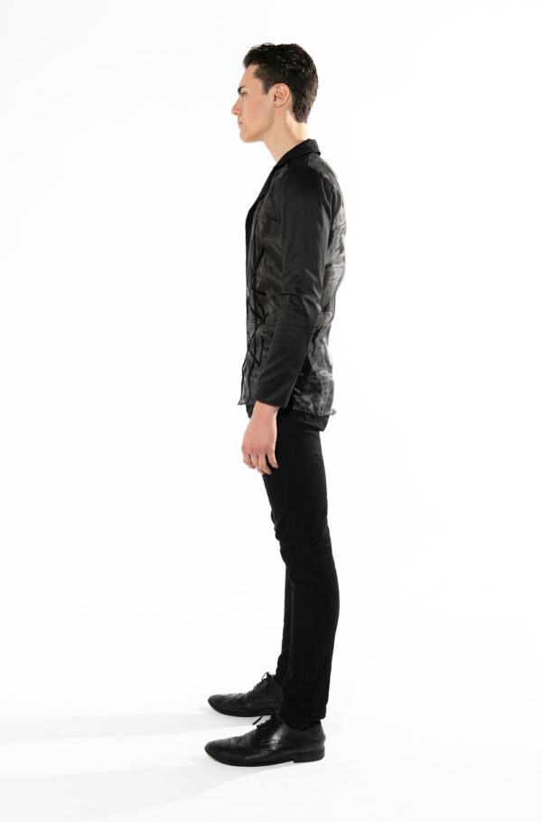 The Black Organza Blazer - Image 3