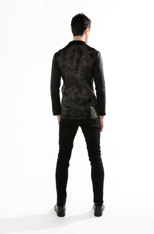 The Black Organza Blazer - Image 2