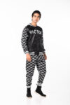 Victor Logo Heavy Satin Jogger Pants - Image 2