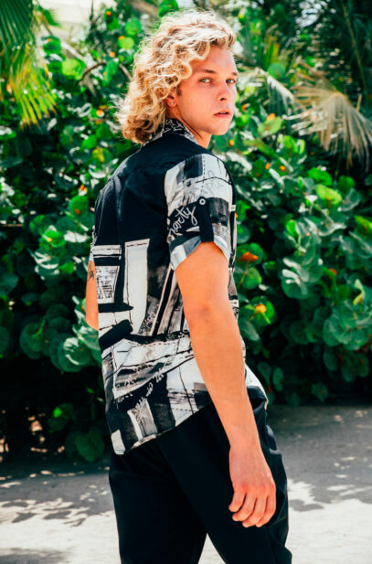 Jungle Black & White Short Sleeves Shirt