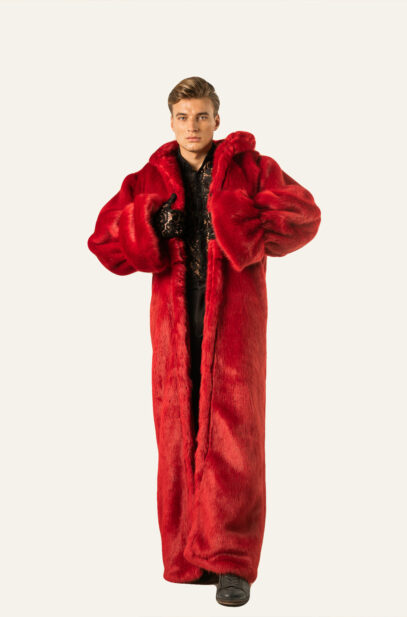 INITIUM- VICTOR PUFFER OVERSIZED FUR COAT
