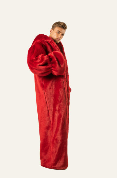 INITIUM- VICTOR PUFFER OVERSIZED FUR COAT