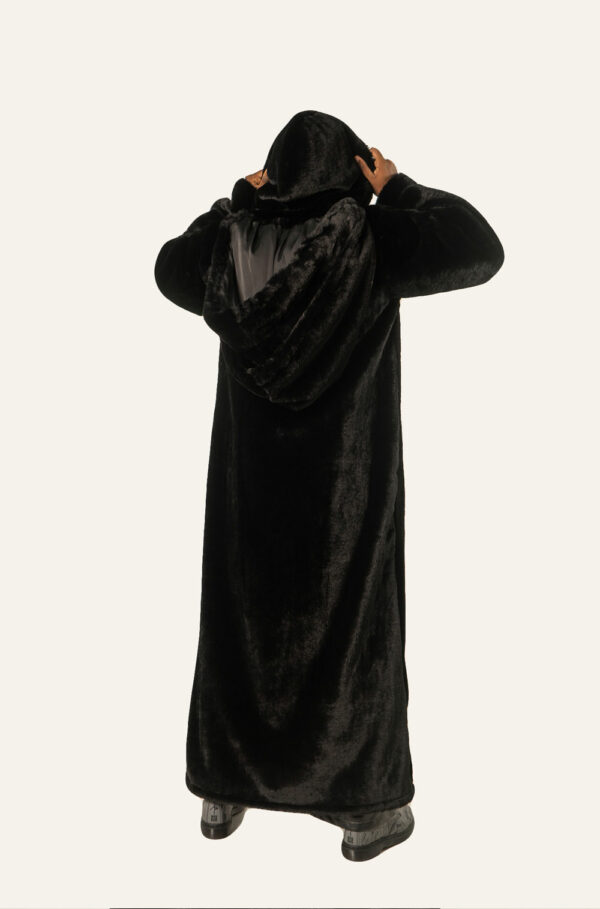 VICTOR THREE HOODED OVERSIZED FUR COAT