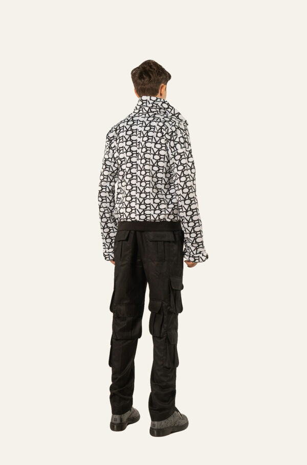 INITIUM- VICTOR PRINTED DOUBLE BREAST OVERSIZED BLAZER