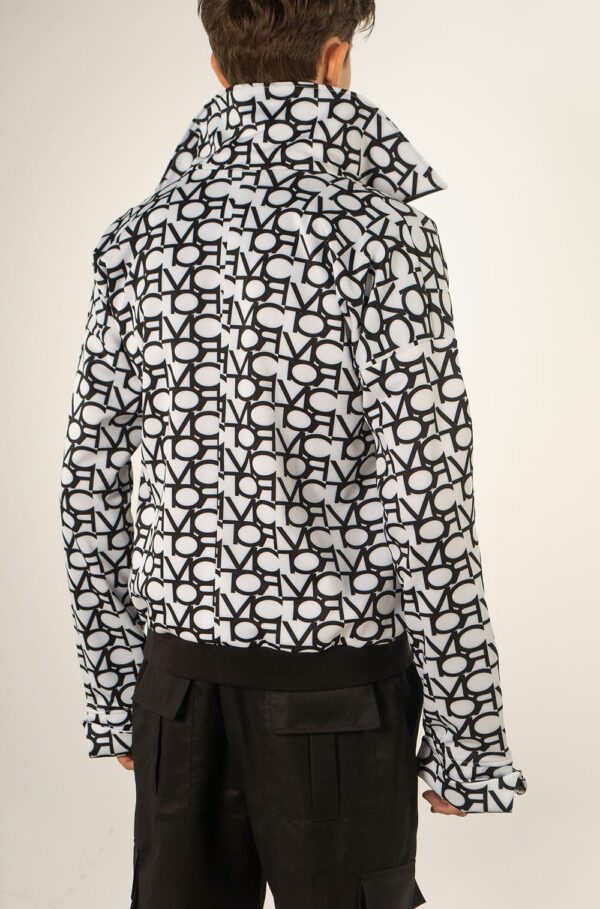 INITIUM- VICTOR PRINTED DOUBLE BREAST OVERSIZED BLAZER
