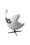 Victor X Booom Egg Shell Art Chair In White