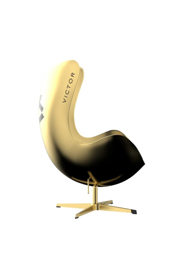 Victor X Booom Egg Shell Art Chair In Gold