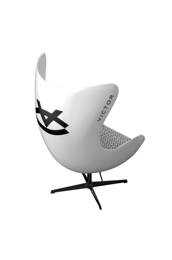 Victor X Booom Egg Shell Art Chair In White