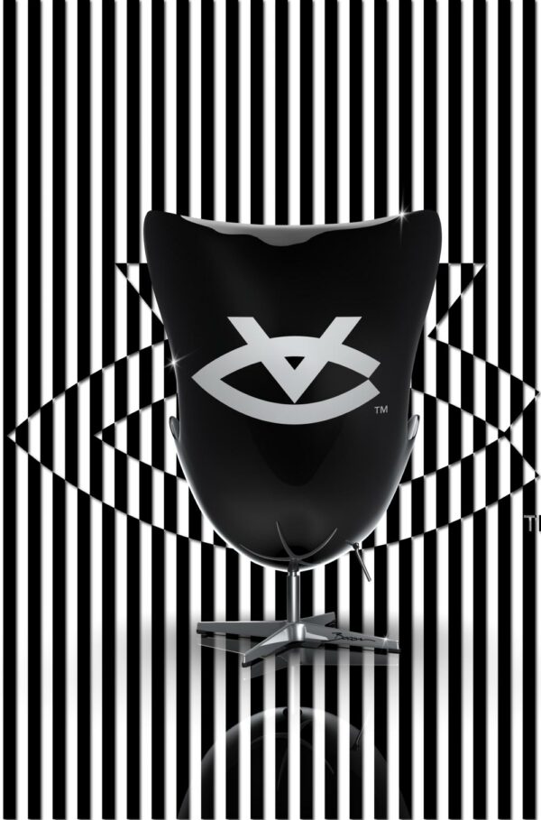 Victor X Booom Egg Shell Art Chair In Black