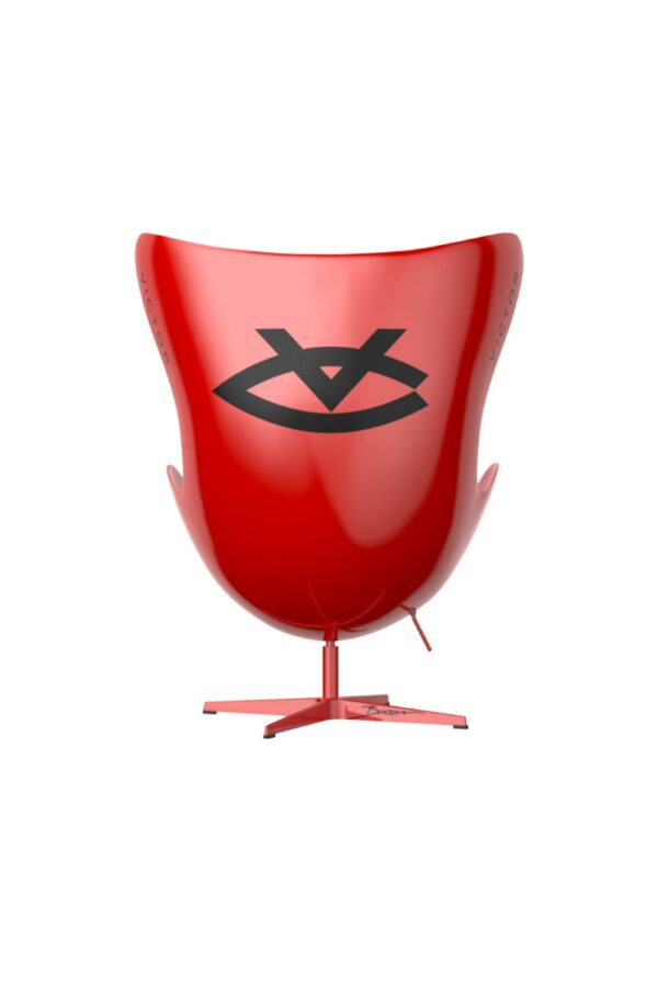 Victor X Booom Egg Shell Art Chair In Red