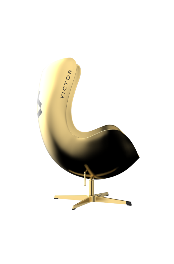 Victor X Booom Egg Shell Art Chair In Gold