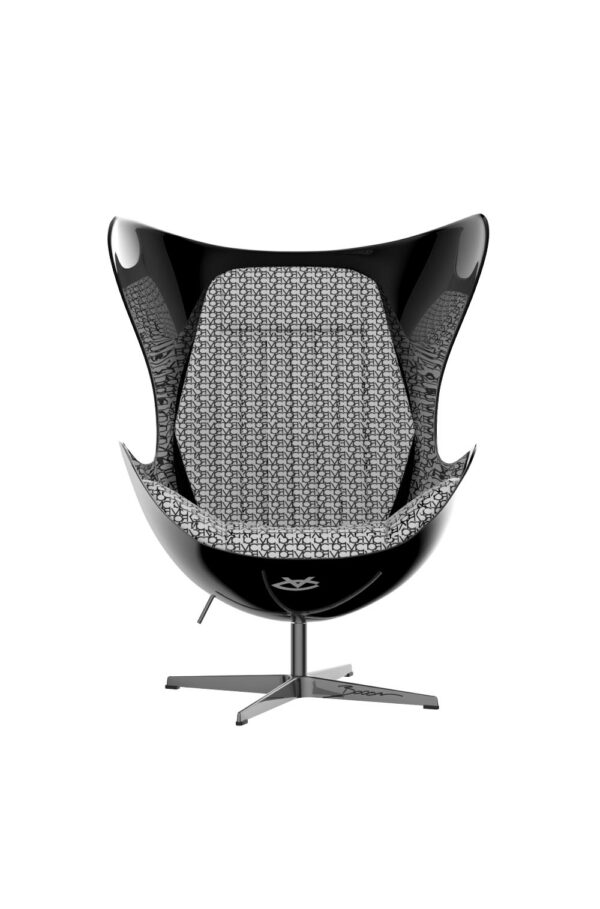 Victor X Booom Egg Shell Art Chair In Black